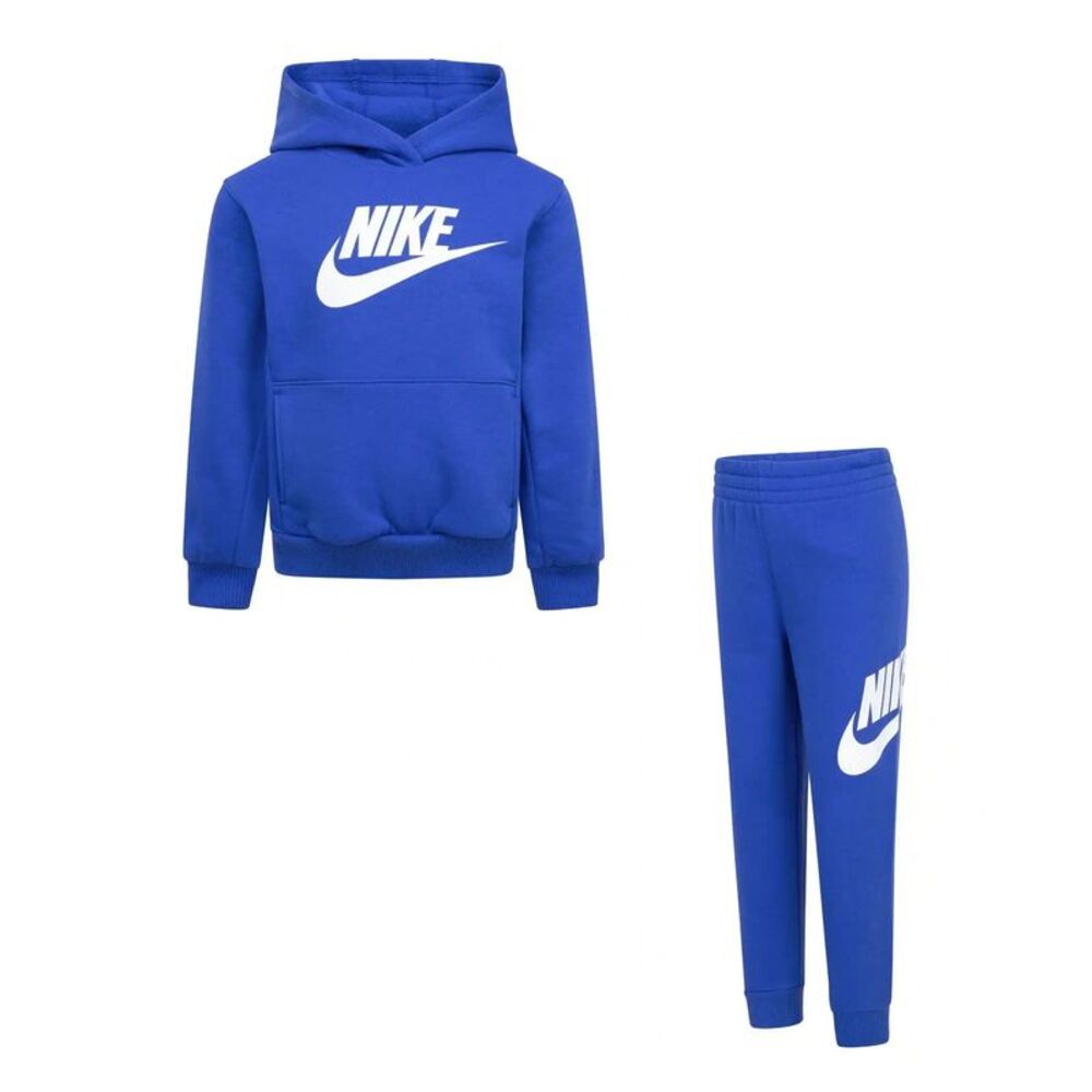 Nike Boys Logo Fleece Long-Sleeved Tracksuit Set / Game Royal